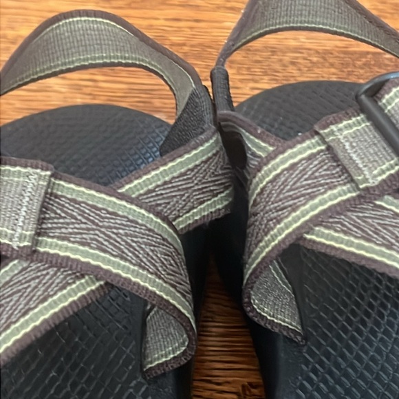 Chaco Classic Z/1 Sandals Men SZ 8 Black Green Vibram Sport Adjustable Open Toe - Picture 6 of 15